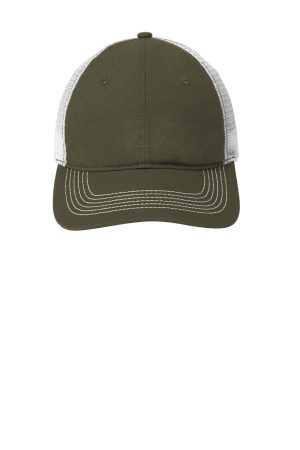 Hats Adjustable Hat – Army Green/White