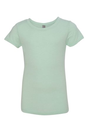 Youth Princess CVC Jersey Short Sleeve Crewneck T-Shirt – Mint Green