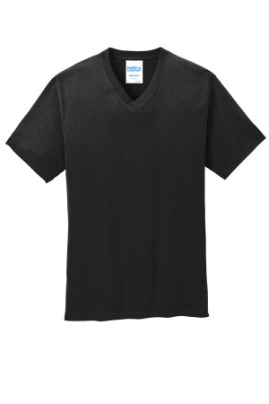 Mens Core Short Sleeve V-Neck T-Shirt – Jet Black
