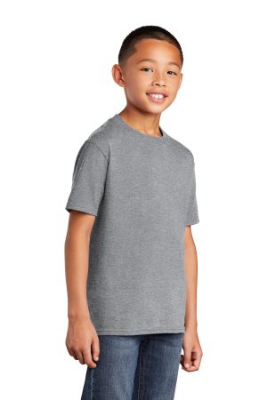 Youth Core Short Sleeve Crewneck T-Shirt – Heather Grey