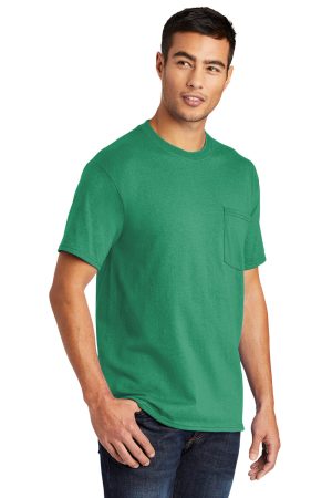 Mens Core Short Sleeve Crewneck T-Shirt Pocket – Kelly Green