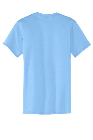Mens Core Short Sleeve Crewneck T-Shirt Pocket – Light Blue