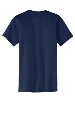 Mens Core Short Sleeve Crewneck T-Shirt Pocket – Navy Blue