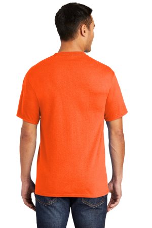 Mens Core Short Sleeve Crewneck T-Shirt Pocket – Safety Orange