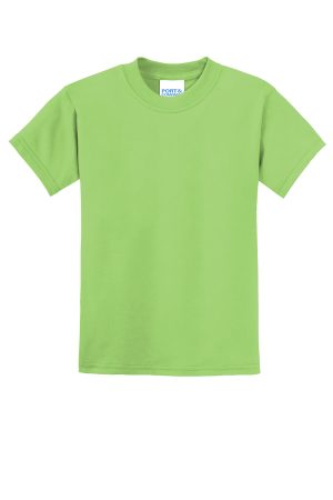 Youth Core Short Sleeve Crewneck T-Shirt – Lime Green