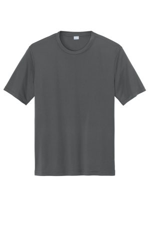 Sport-Tek Mens Competitor Moisture Wicking Short Sleeve Crewneck T-Shirt – Iron Grey
