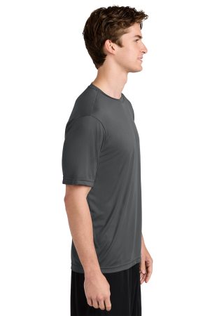 Sport-Tek Mens Competitor Moisture Wicking Short Sleeve Crewneck T-Shirt – Iron Grey