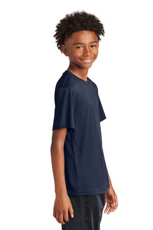 Youth Competitor Moisture Wicking Short Sleeve Crewneck T-Shirt – True Navy Blue