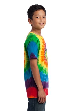 Youth Tie-Dye Short Sleeve Crewneck T-Shirt – Rainbow