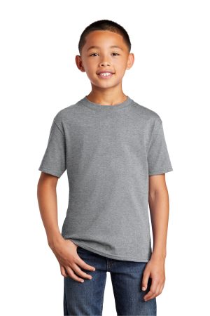 Youth Core Short Sleeve Crewneck T-Shirt – Heather Grey
