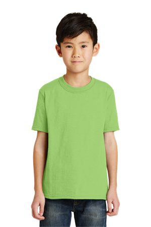 Youth Core Short Sleeve Crewneck T-Shirt – Lime Green