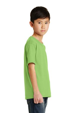 Youth Core Short Sleeve Crewneck T-Shirt – Lime Green